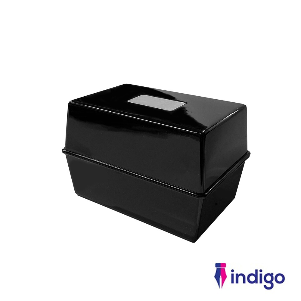 Indigo Index Card Box Record Card Boxes Complete with AZ Guide Cards