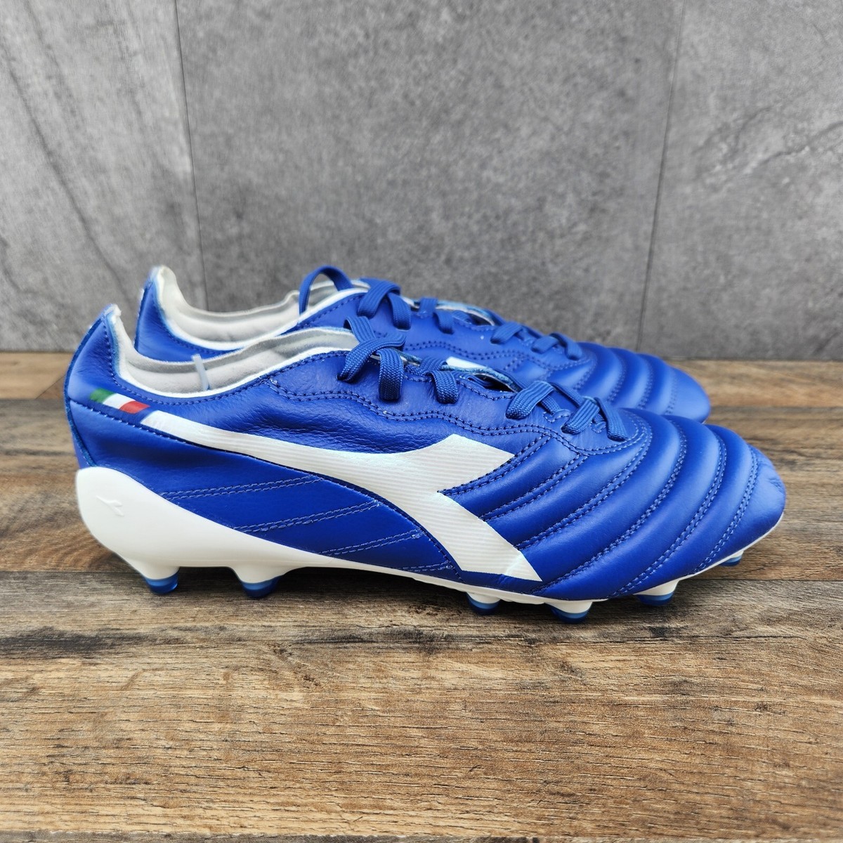 Diadora Brasil Elite 2 Tech ITA LPX FG Size 8 Mens White Diadora Brasil Elite 2 Tech ITA LPX FG Size 8 Mens White