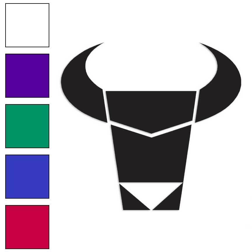 Bull Head Art, Vinyl Decal Sticker, Multiple Colors & Sizes #1296