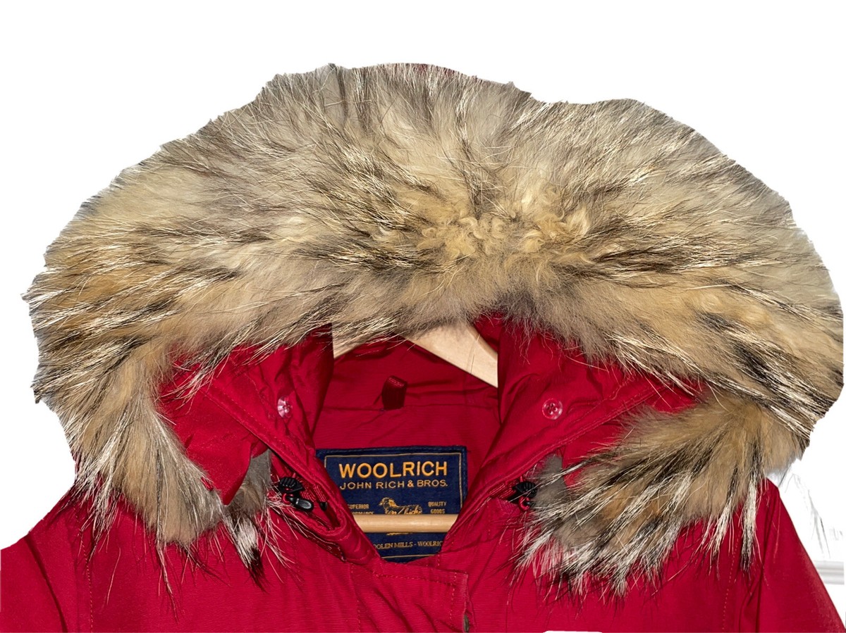 WOOLRICH UNISEX RED ARCTIC PARKA CA05331 SZ SML Slim RRP