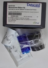 Black Monochrome Ribbon for Datacard 533000-053 Replace 552954-701 1500 Prints