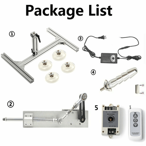 Linearantrieb Linear Actuator Hubkolbenmotor DC24V 150mm DIY Design Mit Ständer - Bild 6 von 15