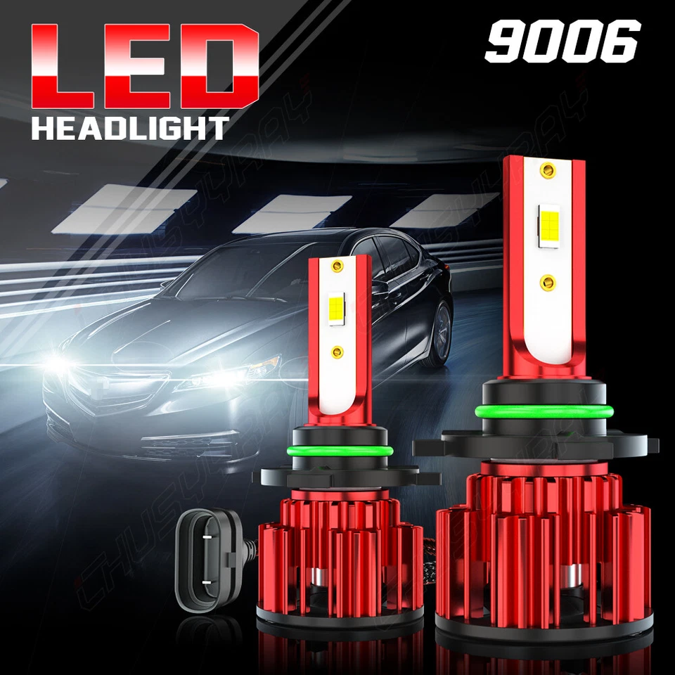 9005 9006 LED Combo Headlight Bulbs High Low Beam HID Xenon 6000K Super White - Image 3 of 4