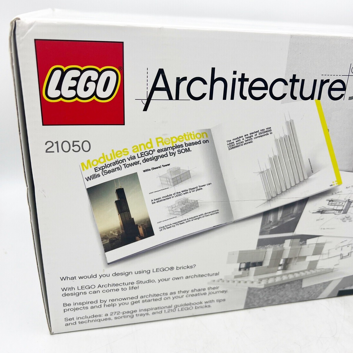 レコード盤5枚セット LEGO 21050 Architecture Studio 1210 Pieces Retired Set Sealed Box