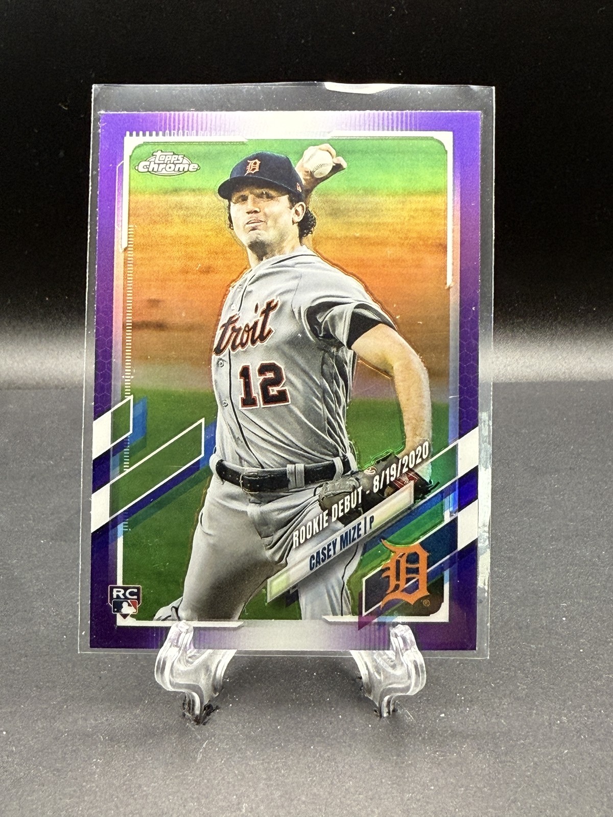 CASEY MIZE RC 2021 Topps Chrome Update Rookie Debut Purple Refractor #USC73
