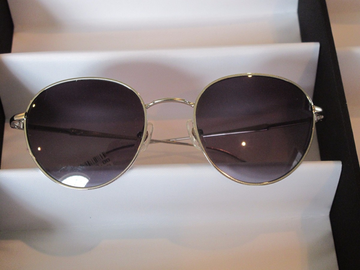 NWOT Sama Sunglasses 12 Grams Platinum Purple/Gray Gradient Lens Retail $460