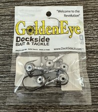 Golden Eye Saltwater Black Platinum Jig Head 1/4 oz. Fishing Tackle New in Pack