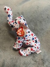 Ty Beanie Baby Bear - Righty The Elephant - Political Beanie Baby