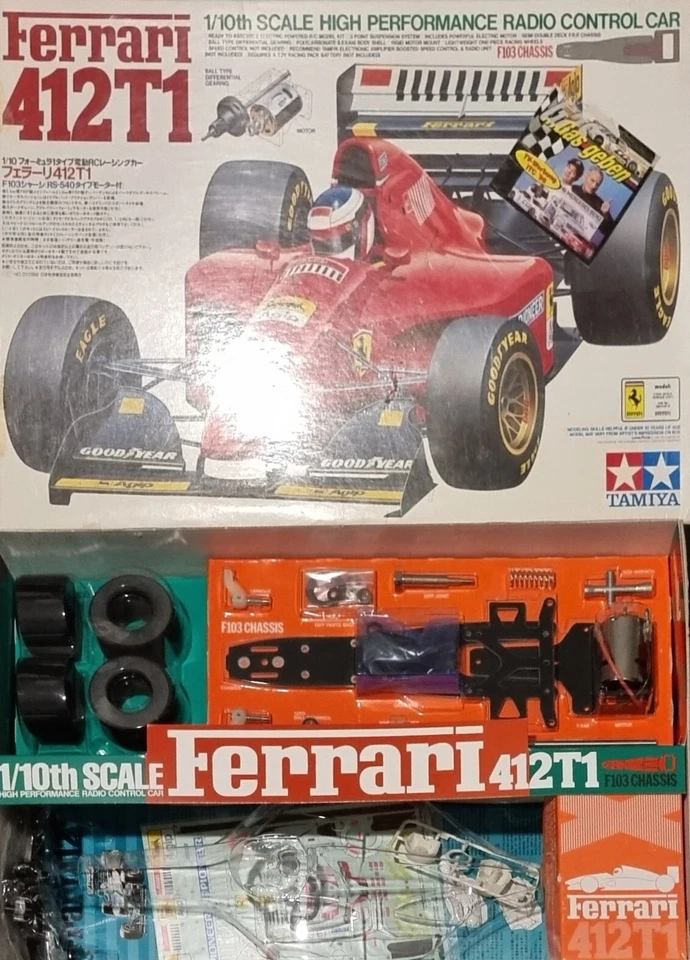 Tamiya Ferrari 412T1 - 58142 1994 J. Alesi N.Larini VINTAGE - Bild 3 von 4