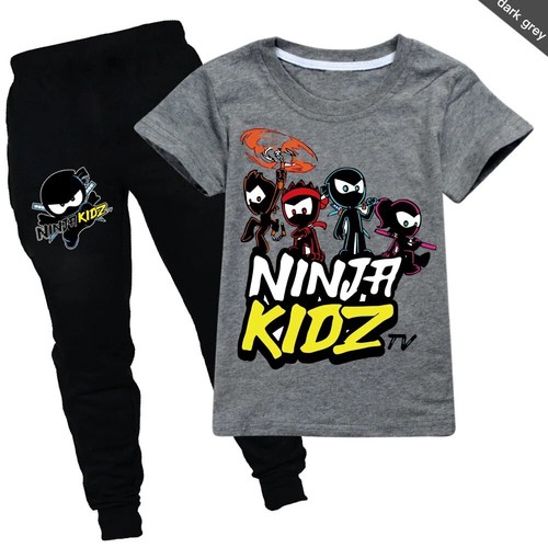 Kids Clothes Game NINJA KIDZ Tops+Pants 2Pcs Set Girl Boys Tracksuits Suit - Picture 18 of 52