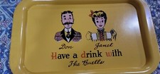 Vintage Metal Serving Tray Have A Drink With The McKinneys Man Cave Made In USA.