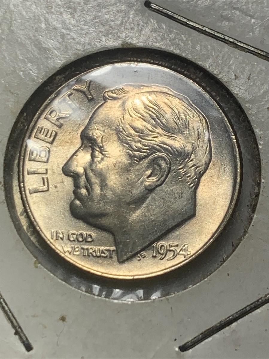 1954 D Roosevelt Dime 10 Cents Silver Coin ( KM.#195 ) | eBay