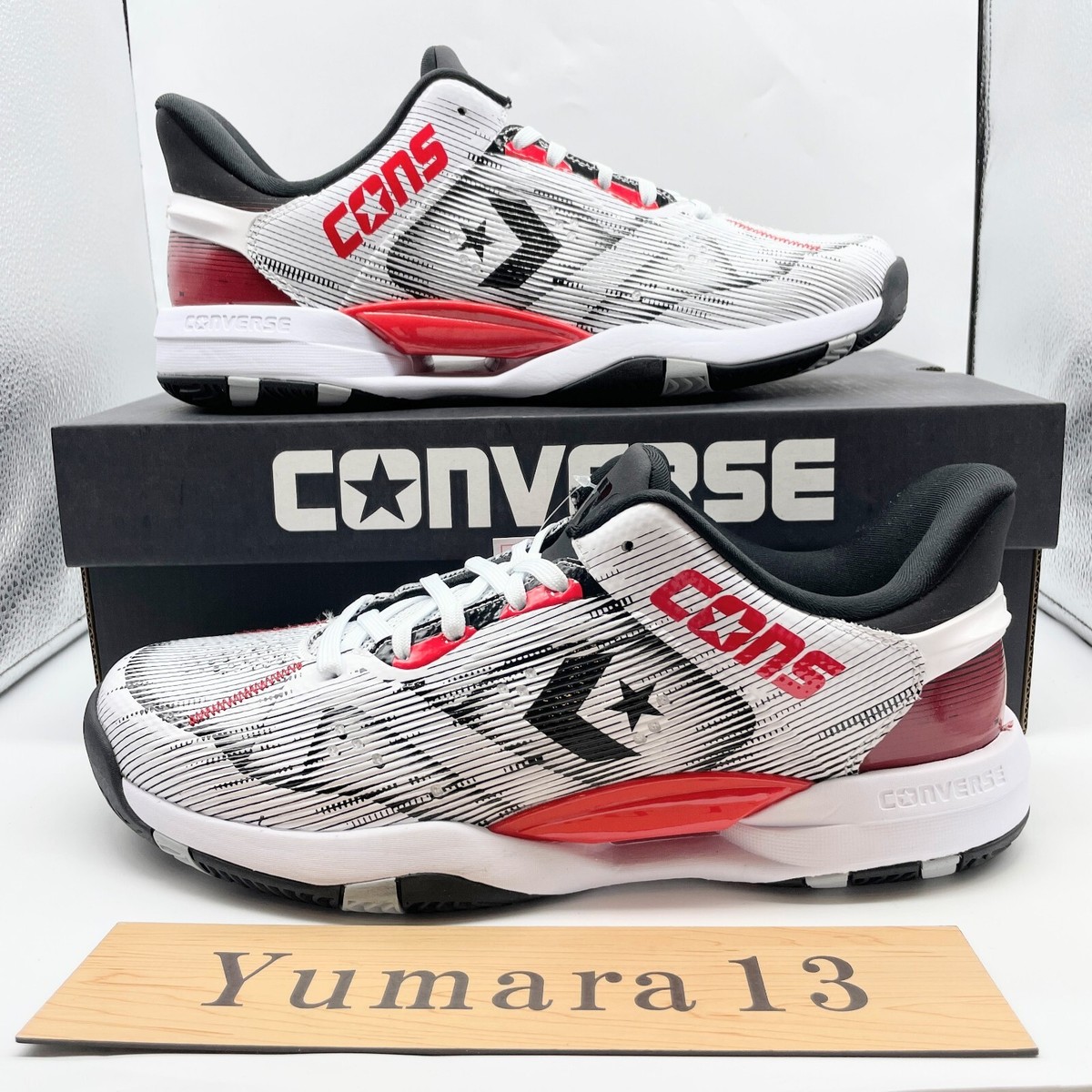 Converse Cons Accelerator Low White Red 33500390 Men's Size | eBay