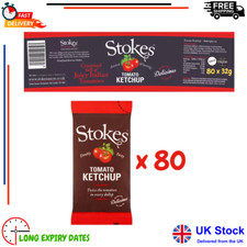 Stokes Tomato Ketchup sachets Doubly tasty 80x32g