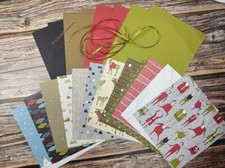 Stampin' Up SANTA CO DSP Card KIT 12 Sheets 6 X 6 CARDSTOCK MORE