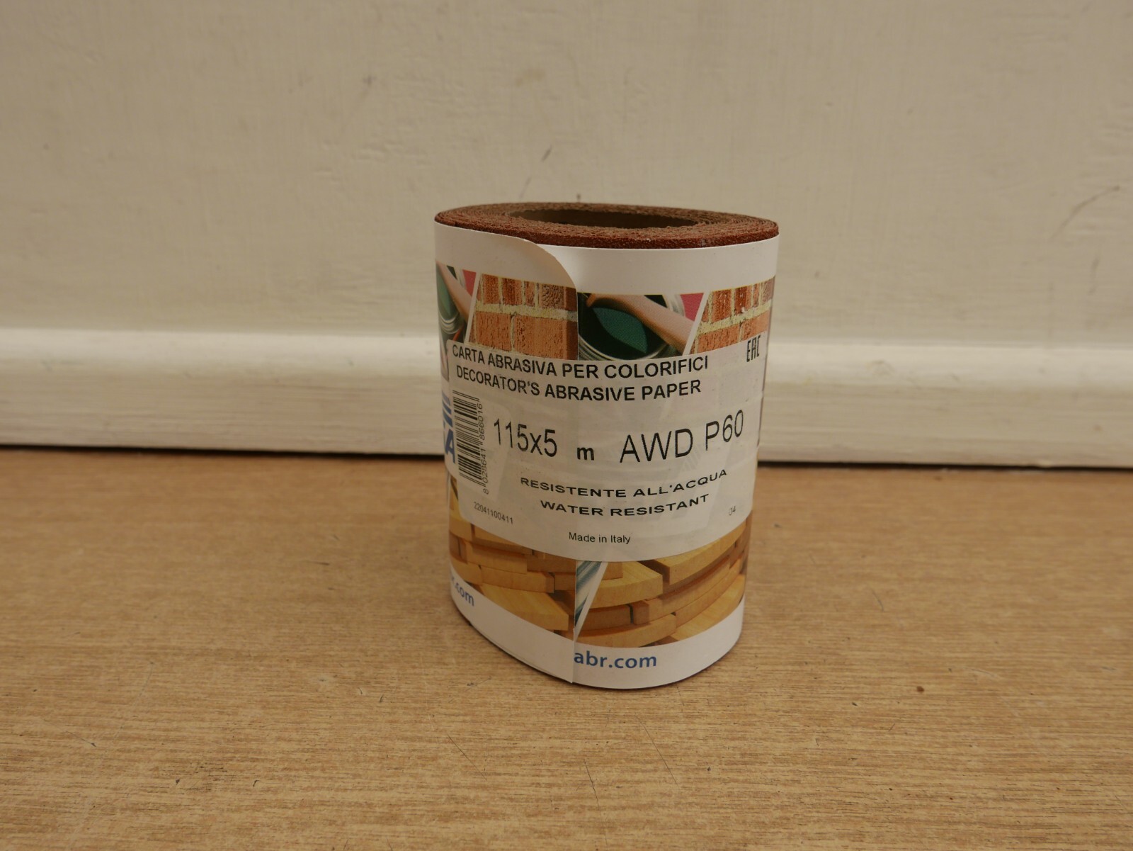 SAIT  115mm X 5 metre 60 GRIT ALUMINIUM OXIDE SANDING PAPER ROLL