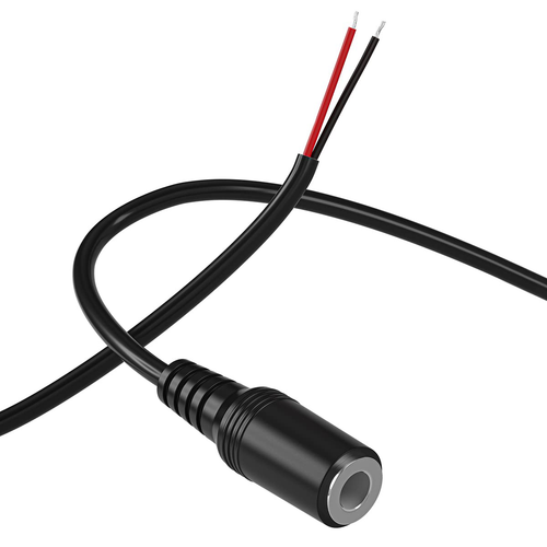 Replacement 3.5mm Female Jack to Bare Wire Open End TRS 2 Pole Stereo 1/8 3.5mm