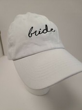 Bride Women's White Adjustable Cotton Cap