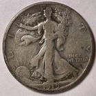 1919-D Walking Liberty Half Dollar Fine F Coin #9953