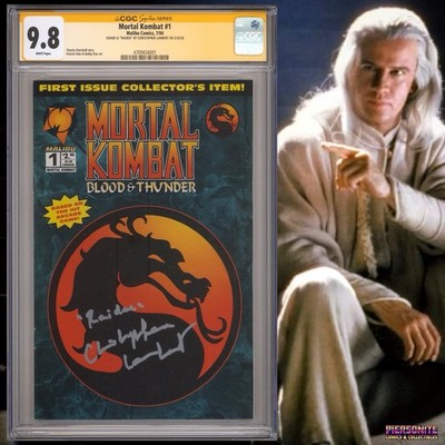 CGC 9.8 SS Mortal Kombat #1 signed by Christopher Lambert Raiden 1994