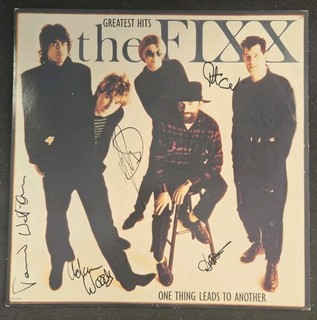 The Fixx Autographed Greatest Hits Vinyl Album JSA Cy Curnin Adam Woods