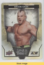 2024 AEW All Elite Wrestling Gaming Cards Level A Gold Foil Brian Cage READ 15ol