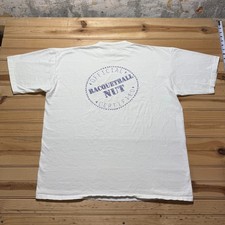 Vintage 90s I'm A Racquetball Nut Certified Graphic T-Shirt USA Made - Size XXL