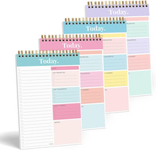 Daily Weekly To Do List Notepad Set of 4 Undated 52 Sheet Work Planner
