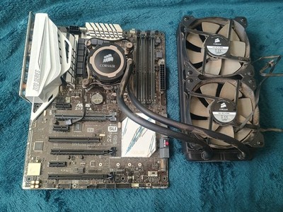 ASUS Z170-A LGA 1151 Intel Motherboard with i7-6700k CPU and Corsair fan