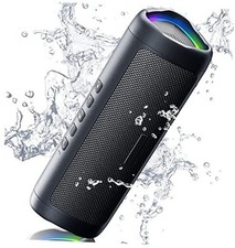 Bluetooth Speaker with HD Sound, Portable Wireless, IPX5 1pcs-Glossy Black