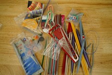 Mixed Lot Circular Straight Sock Knitting Needles Variety Lot Metal Plastic