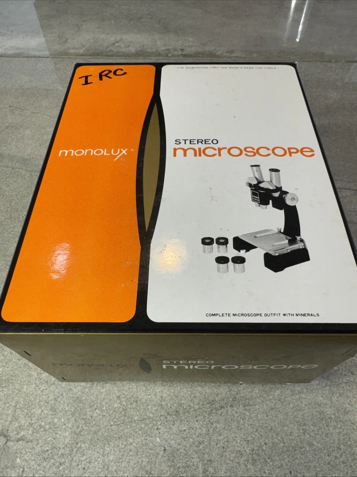 Vintage Monolux Stereo Microscope 30x With Rock Specimens 6142 See Details Home - Image 3 of 4