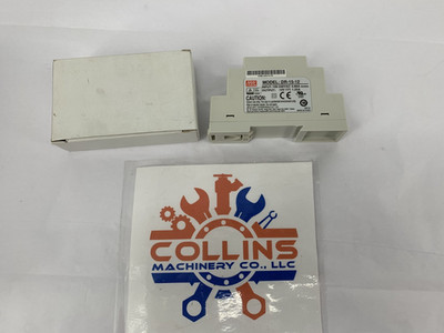 Mean Well DR-15-12 15W Single-Output Industrial DIN Rail Power Supply 100-240VAC