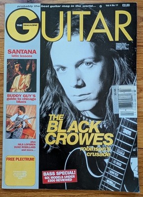 The Guitar Magazine December 1994 The Black Crows Santana
