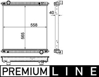 Mahle CR 1046 000P KüHler, MotorküHlung