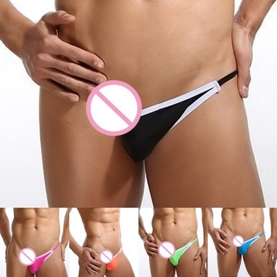 New Fashion Men Briefs Thong Brief Polyester Pouch Sexy Soft Underpants