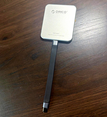 ORICO K20 Mini Magnetic External SSD 1TB USB-C Portable Drive, Silver