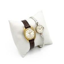 Vintage Omega 11mm-25mm 6in-7.25in Women's Wristwatches Lot of 2 #WB5984-5