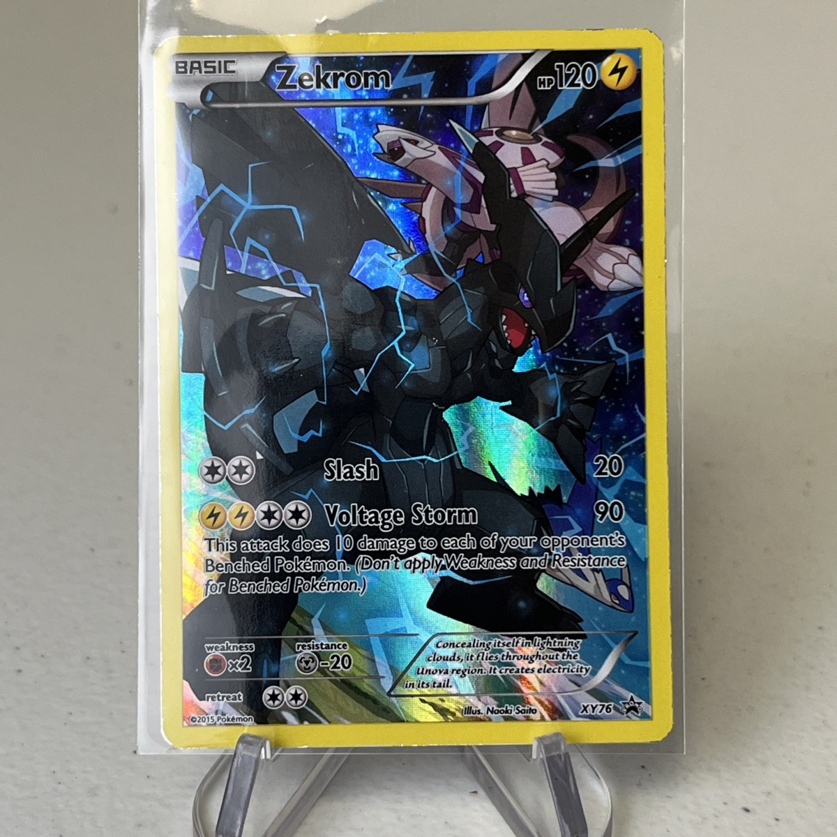 Zekrom XY76 XY Holo Full Art Promo Pokemon 2015 black star Ft