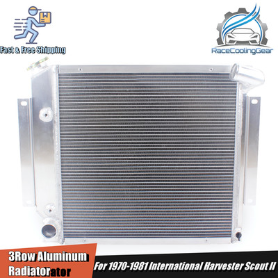 3 Rows Radiator Fit 1970-1981 International Harvester Scout II 3.2-6.4L l4 l6 V8
