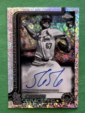 2025 Topps Chrome - Gordon Graceffo Rookie Autograph B&W Mini-Diamond Refractor 