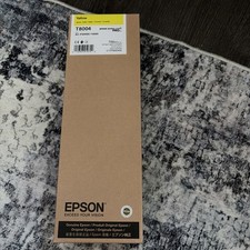 Genuine Epson Yellow Ink Cartridge T8004 Date expired: October 2023