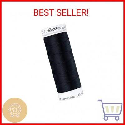 Mettler Seraflex Elastic Thread 50wt 142yd-Black -7840-4000