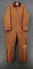 VINTAGE Walls Blizzard Pruf Coveralls Mens Medium Brown Insulated Workwear USA