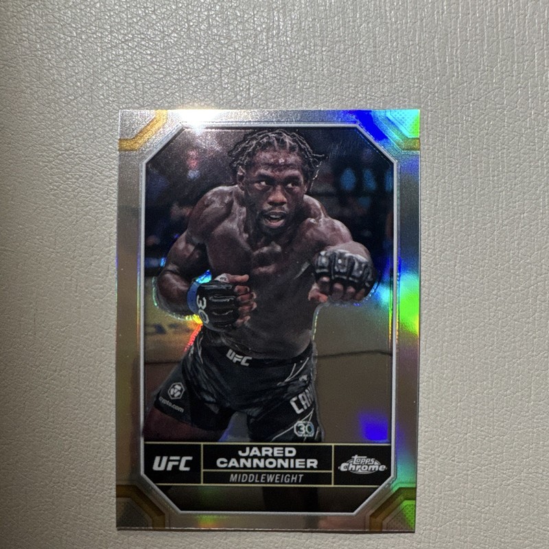 Topps Chrome UFC MMA Jared Cannonier Sports Trading Card #92 Refractor