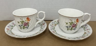Mix Match Floral Tea Cups ( English tea Store)  And Saucers ( AC Eternal Love)