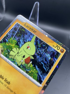 larvitar pokemon card Larvitar *SWIRL* 110/193 Paldea Evolved Cosmos Holo Rare Pokemon TCG NM/M