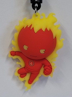 3D Foam Figural KeyChain Clip Blind Bag Marvel Series 16 Fantastic 4 Human Torch