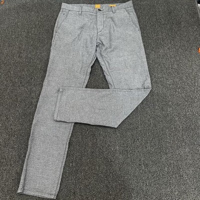 Hugo Boss Orange Trousers Slim Fit Mens W32 L32 Grey