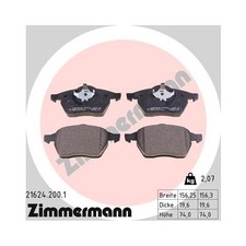 ZIMMERMANN Bremsbelagsatz für Audi A4 B5 8D2 8D5 VW Passat B5 3B2 3B5 vorne